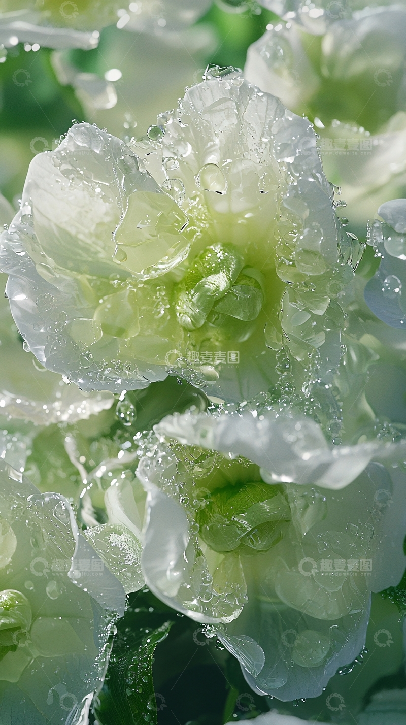 高清大图下载【趣麦麦图】雨后白花