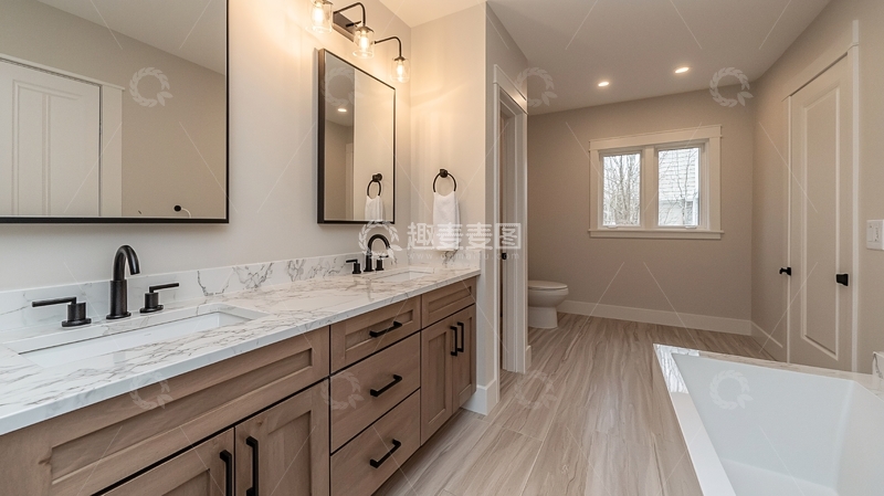 高清大图下载【趣麦麦图】现代简约主卫设计