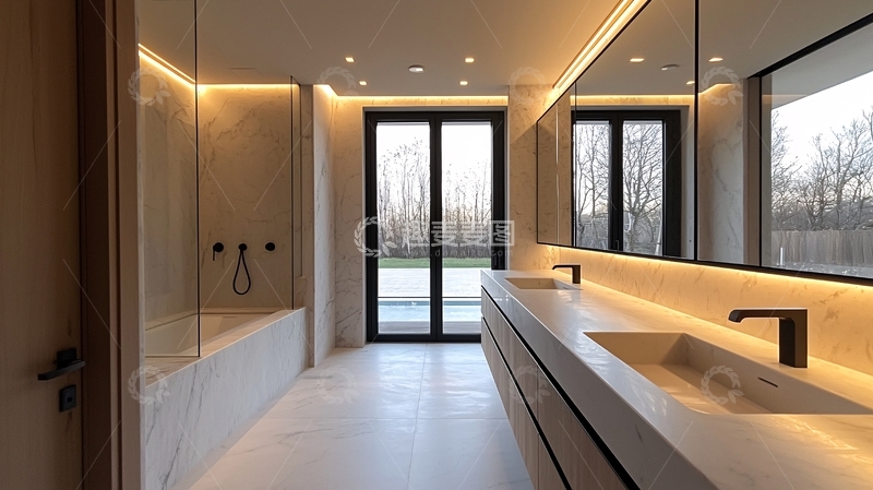 高清大图下载【趣麦麦图】现代简约浴室