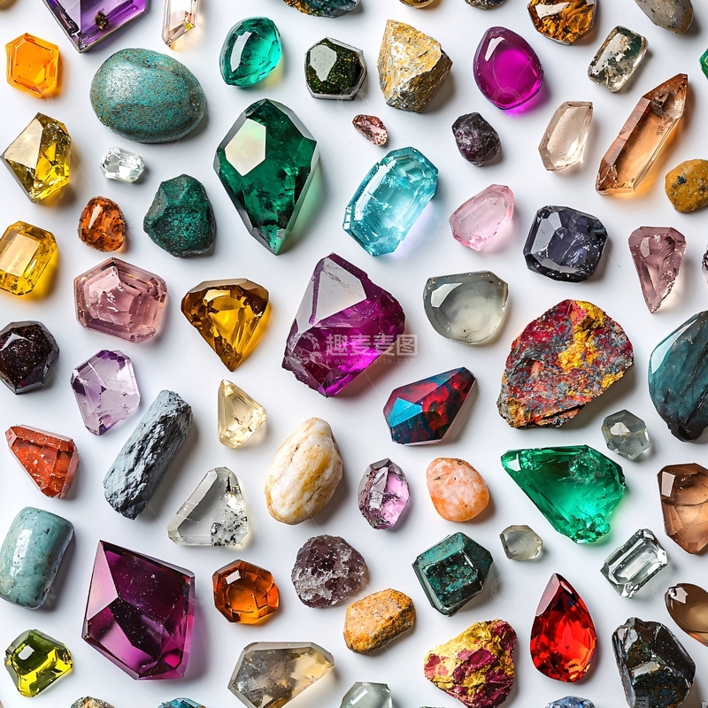 高清大图下载【趣麦麦图】-彩色宝石集合