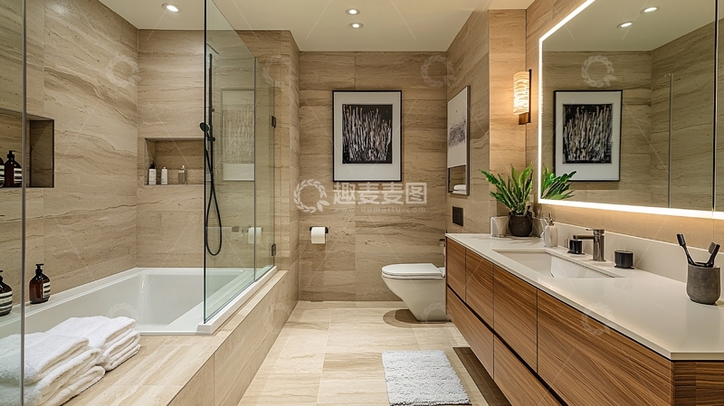 高清大图下载【趣麦麦图】现代简约浴室