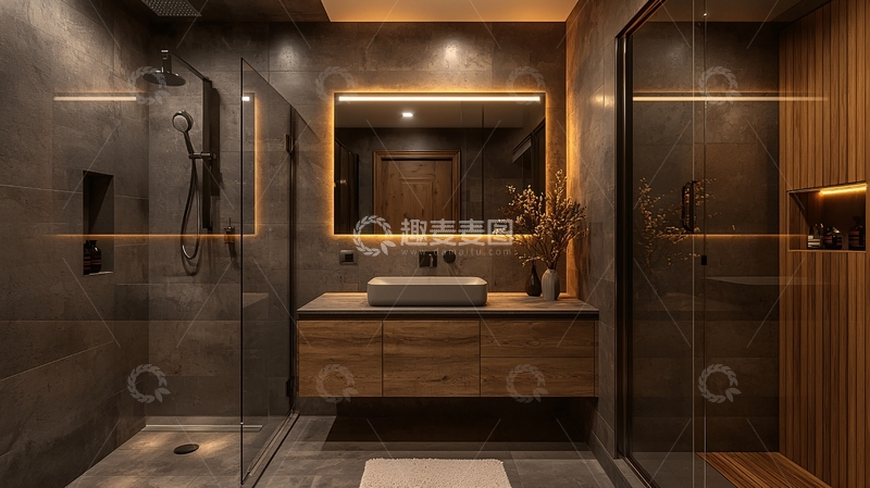 高清大图下载【趣麦麦图】现代风格浴室设计