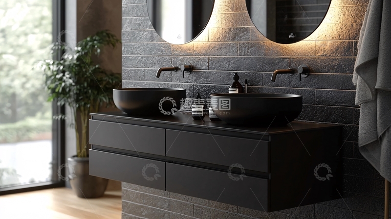 高清大图下载【趣麦麦图】现代简约浴室