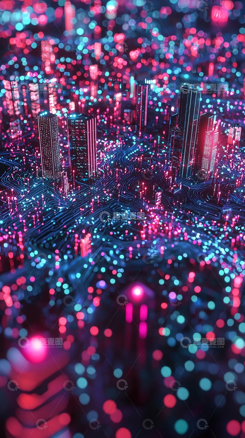 高清大图下载【趣麦麦图】未来科技感城市