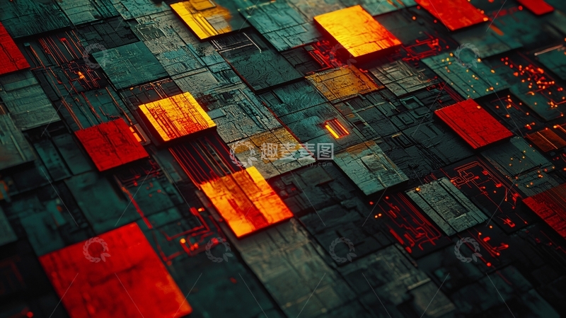 高清大图下载【趣麦麦图】抽象方块