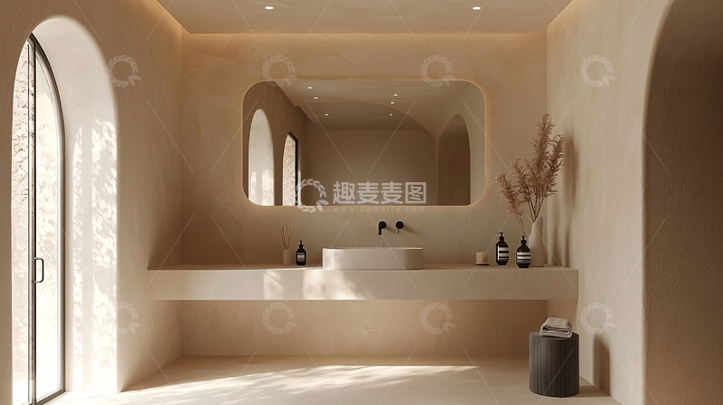 高清大图下载【趣麦麦图】极简风卫生间设计