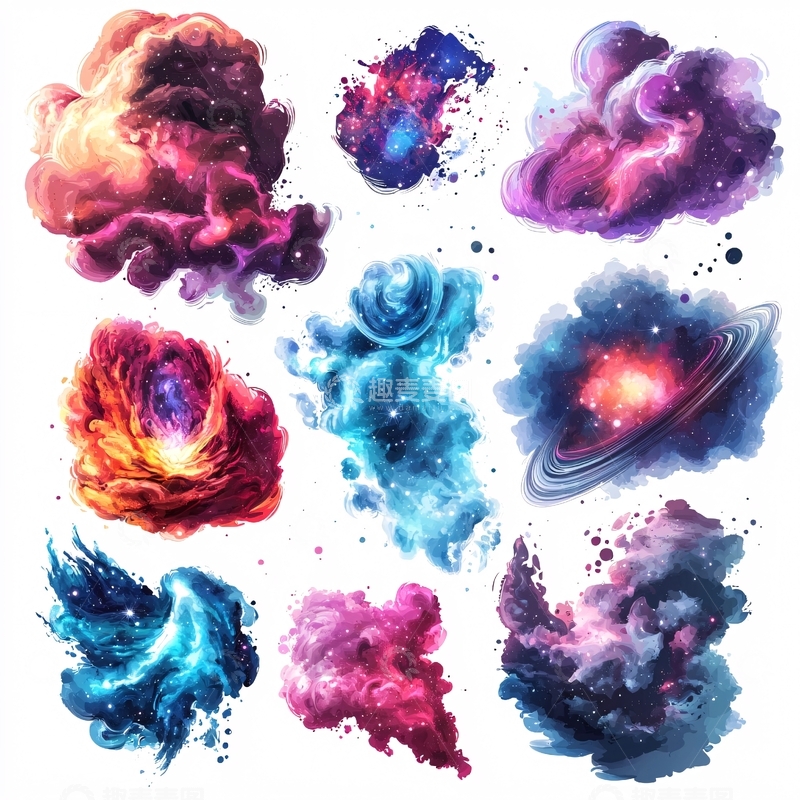 高清大图下载【趣麦麦图】宇宙星云素材