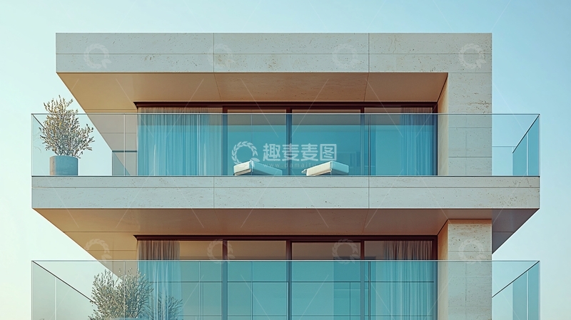 高清大图下载【趣麦麦图】现代简约建筑外观