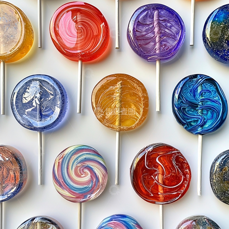 高清大图下载【趣麦麦图】彩色手工棒棒糖