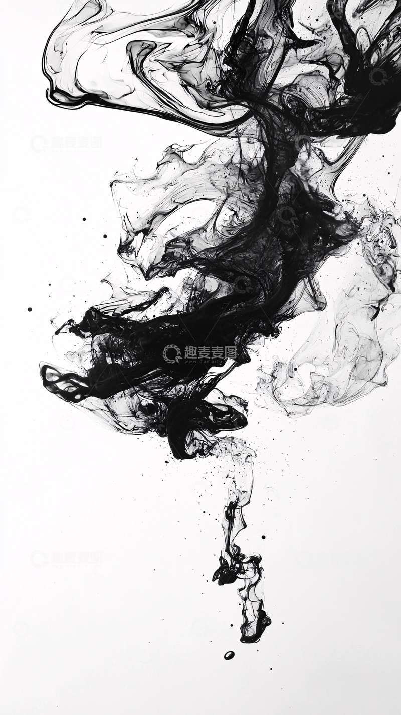 高清大图下载【趣麦麦图】水墨晕染