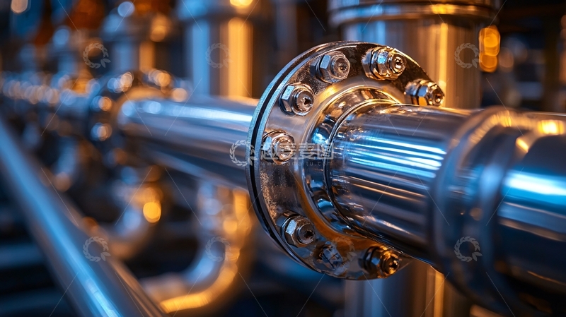 高清大图下载【趣麦麦图】金属管道连接工业细节