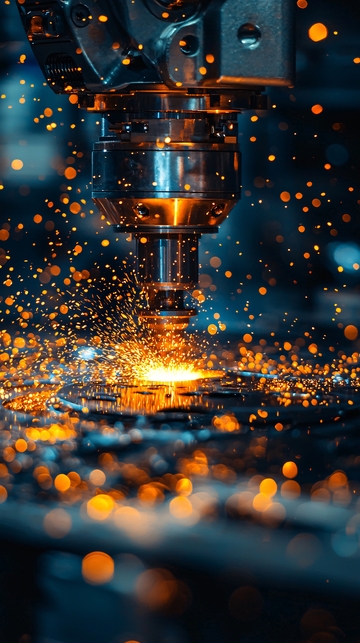 金属切割火花四溅