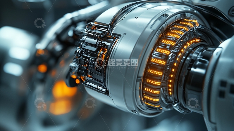 高清大图下载【趣麦麦图】机械手臂局部特写