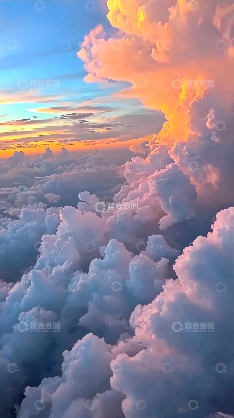 高清大图下载【趣麦麦图】云海日落