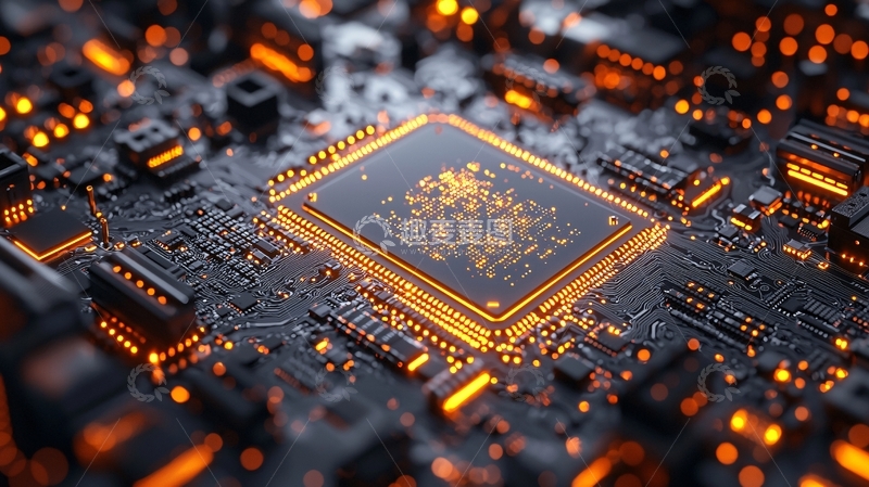 高清大图下载【趣麦麦图】高清芯片电路板特写