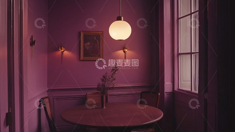 高清大图下载【趣麦麦图】优雅紫色氛围营造