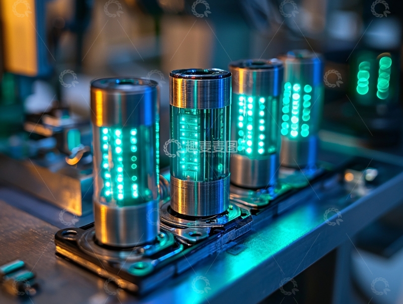 高清大图下载【趣麦麦图】未来科技风发光容器