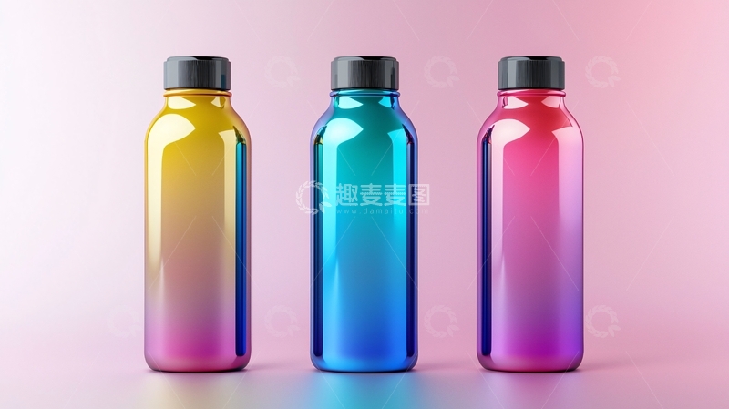 高清大图下载【趣麦麦图】渐变色瓶子