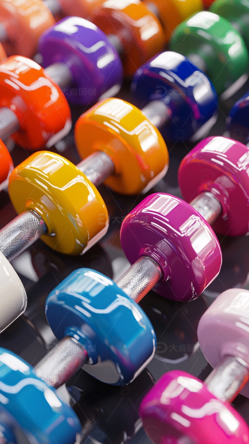 彩色哑铃