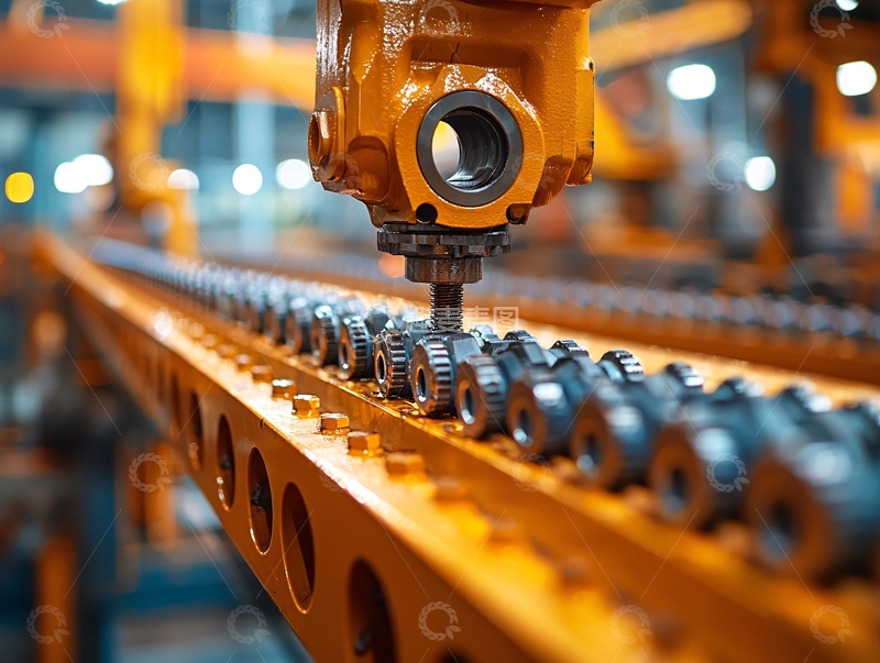 高清大图下载【趣麦麦图】工业机器人机械臂作业