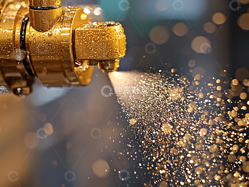 高清大图下载【趣麦麦图】金色喷雾特写