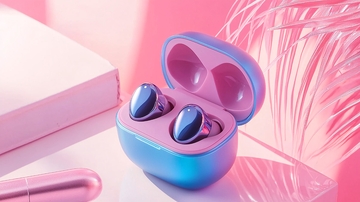 粉色蓝牙耳机