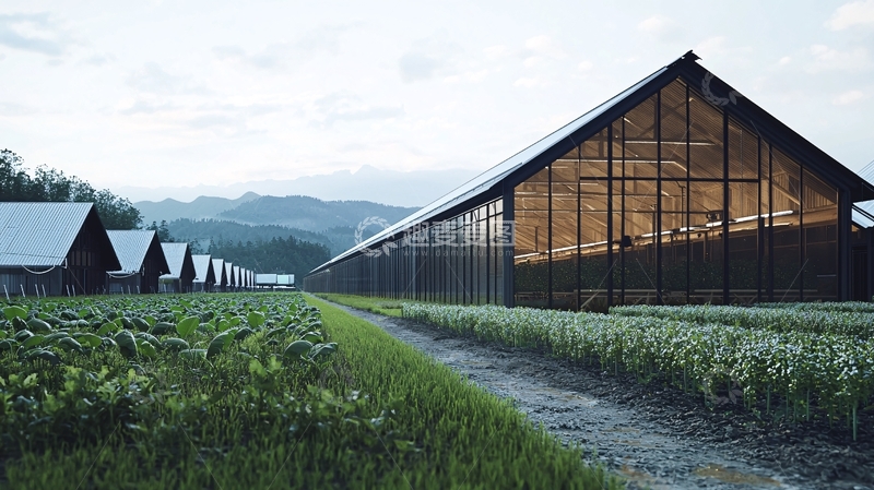 高清大图下载【趣麦麦图】现代化农业大棚