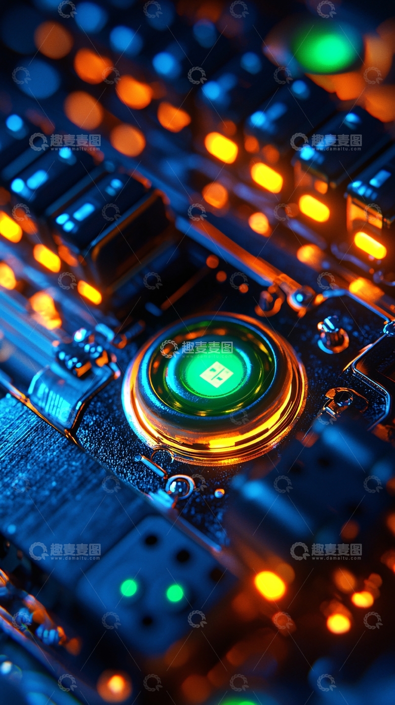 高清大图下载【趣麦麦图】芯片电路板