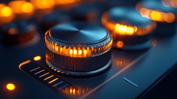 旋钮控制面板特写