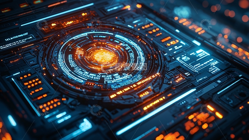 高清大图下载【趣麦麦图】科技感电路板图案