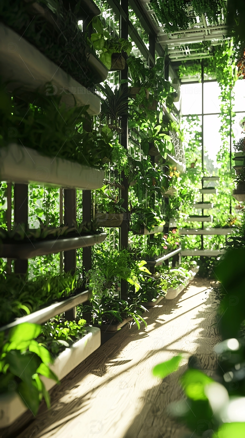高清大图下载【趣麦麦图】智能温室种植场景