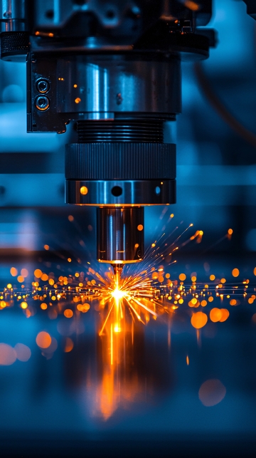 精密金属加工时火花四溅