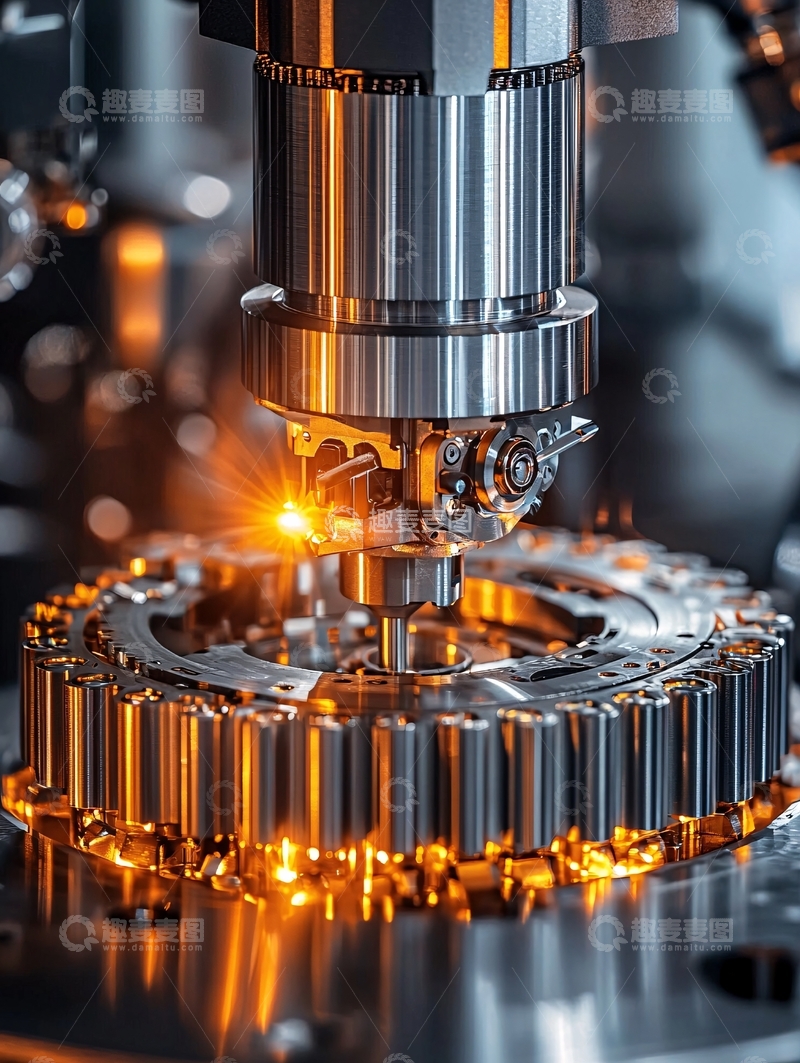 高清大图下载【趣麦麦图】精密机械加工场景