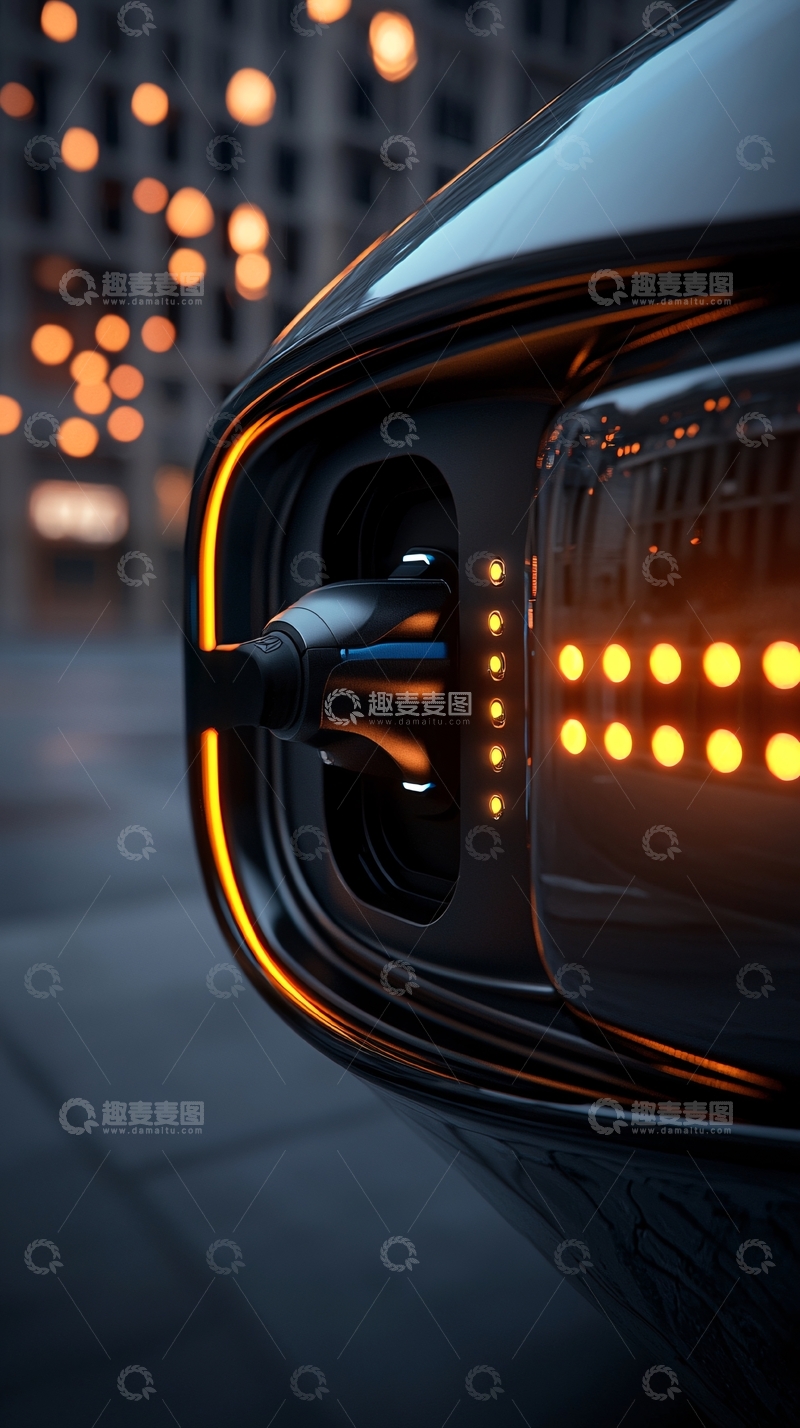 高清大图下载【趣麦麦图】电动汽车充电