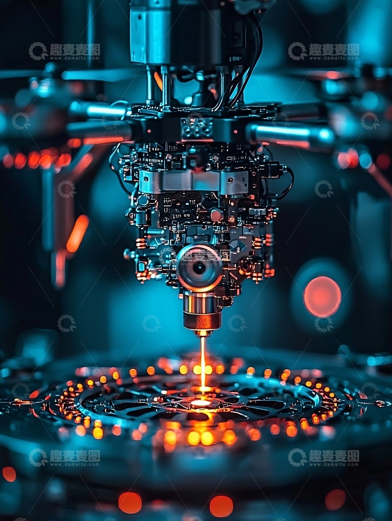高清大图下载【趣麦麦图】精密机械正在工作