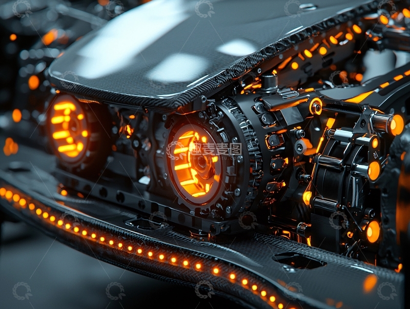 高清大图下载【趣麦麦图】未来汽车机械构造