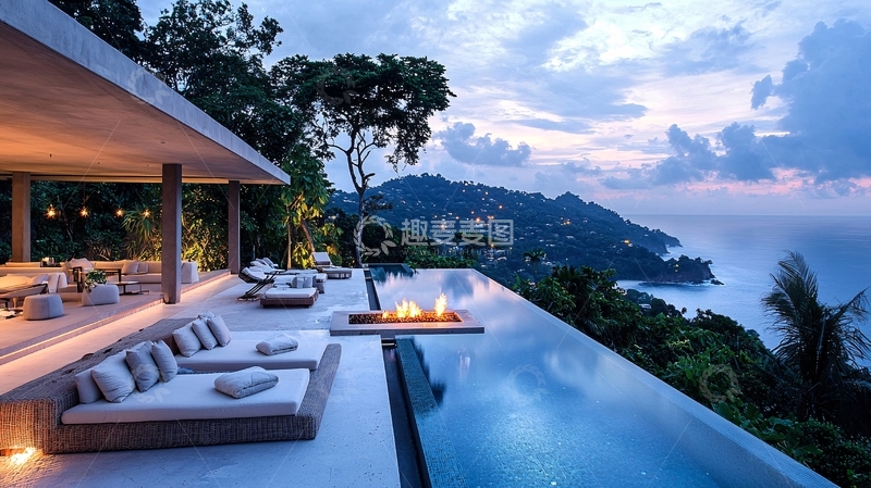 高清大图下载【趣麦麦图】海景别墅