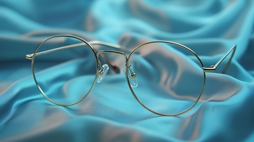 圆形金属框眼镜