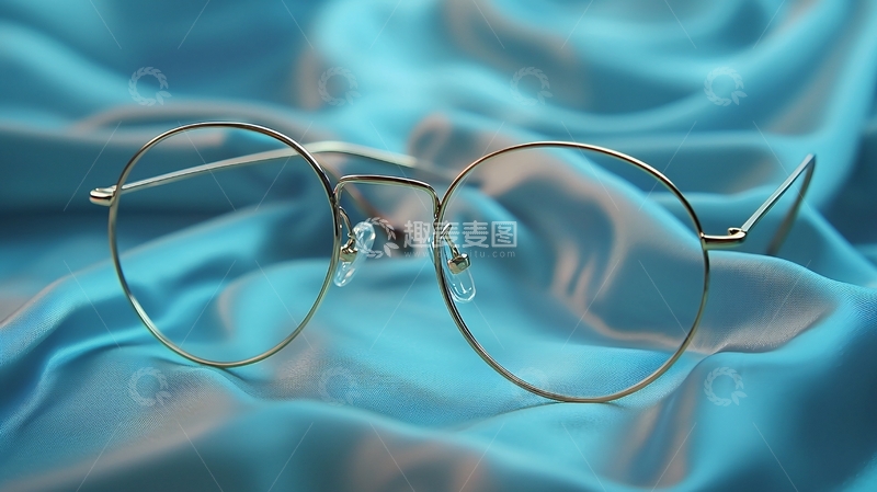 高清大图下载【趣麦麦图】圆形金属框眼镜