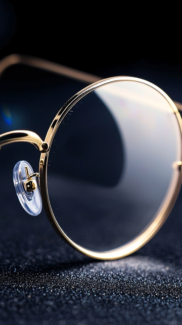 金色圆形眼镜