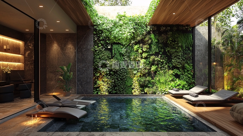 高清大图下载【趣麦麦图】室内泳池
