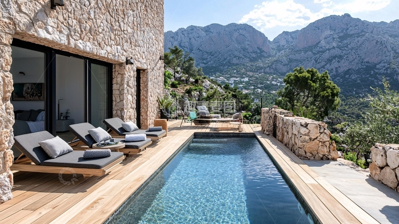 高清大图下载【趣麦麦图】豪华泳池别墅