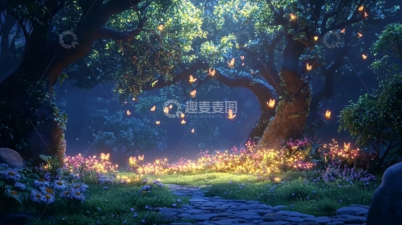 高清大图下载【趣麦麦图】梦幻森林