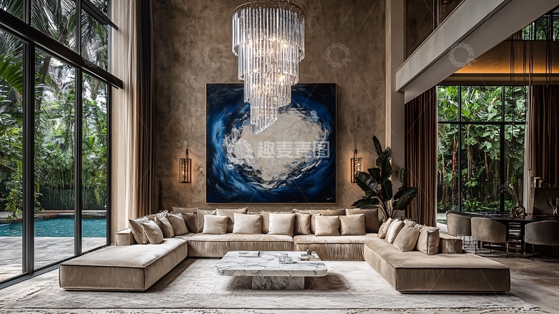 高清大图下载【趣麦麦图】奢华客厅