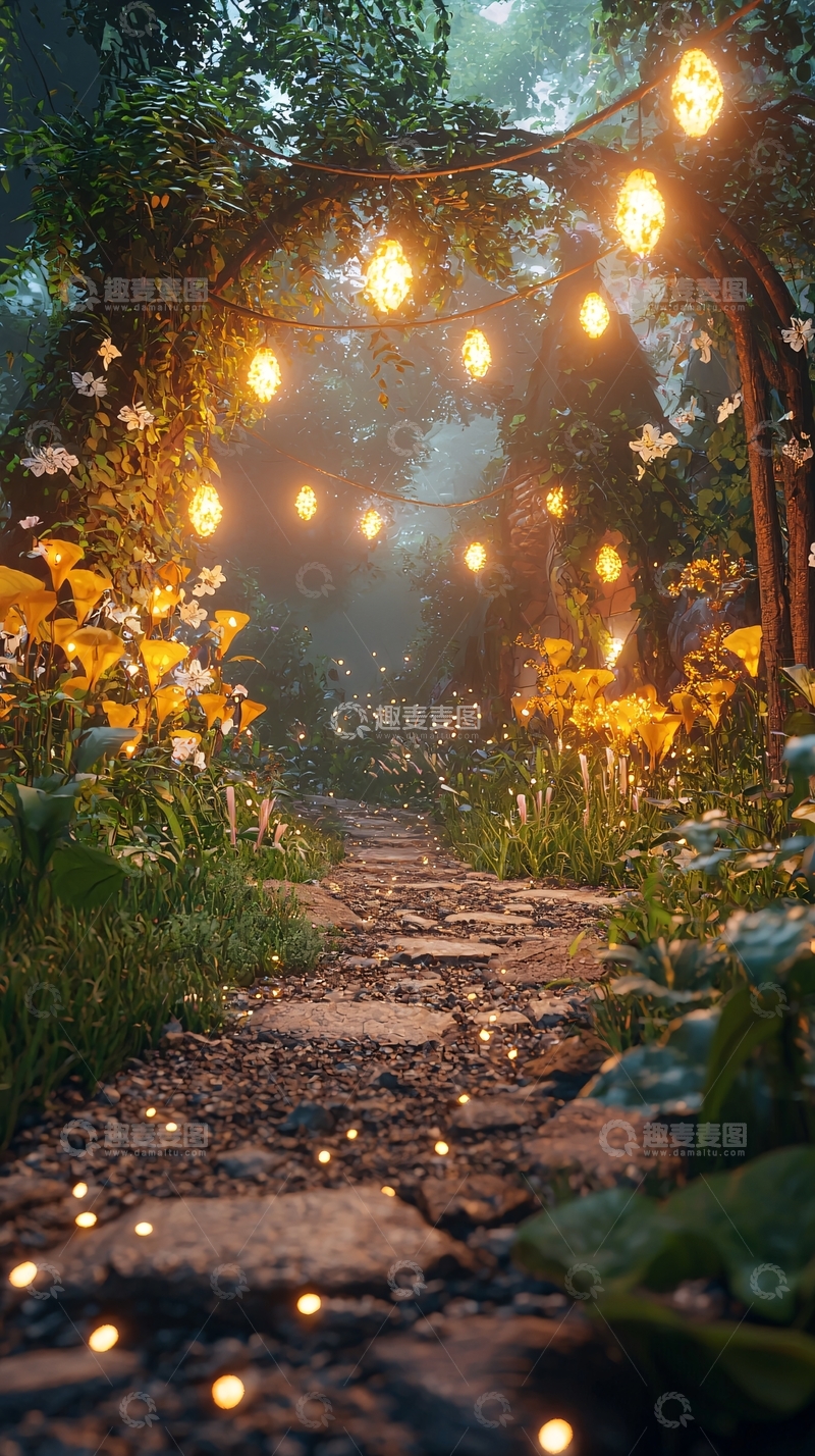 高清大图下载【趣麦麦图】梦幻森林小路38