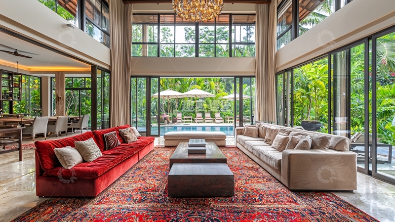 高清大图下载【趣麦麦图】豪华别墅客厅