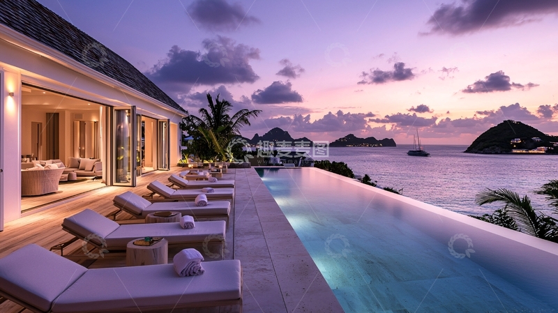 高清大图下载【趣麦麦图】豪华海滨别墅