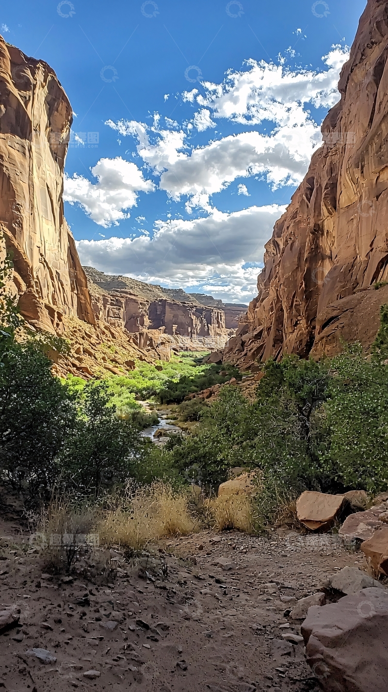 高清大图下载【趣麦麦图】峡谷河流自然景观