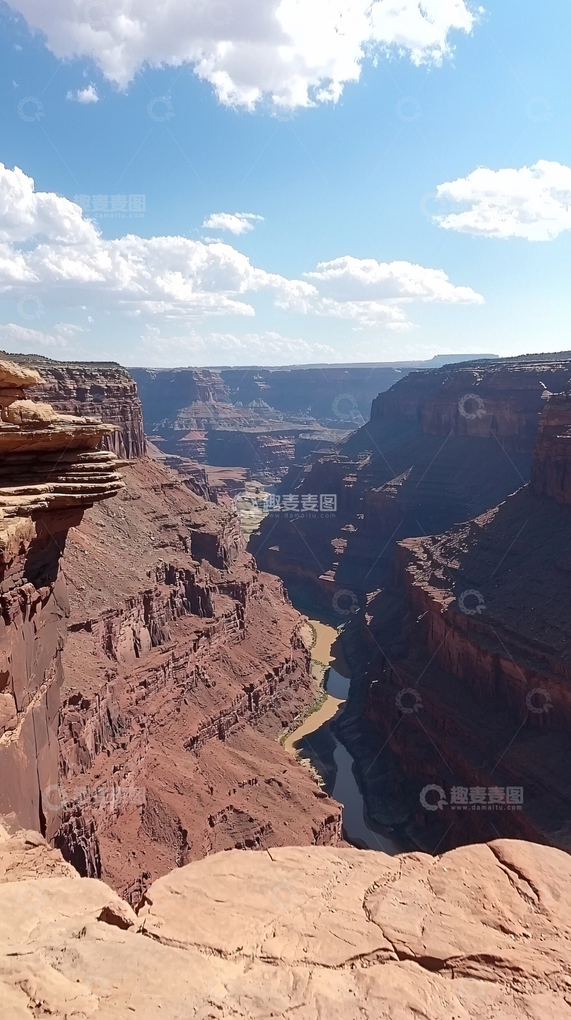 高清大图下载【趣麦麦图】峡谷河流壮丽景色
