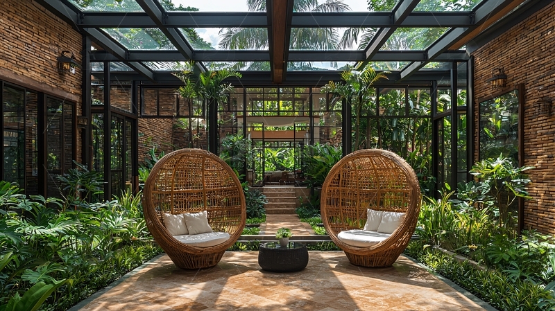 高清大图下载【趣麦麦图】室内庭院设计